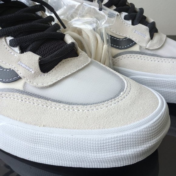 Vans Men's Wayvee Suede Mesh Sneaker in Nice Marshmallow / White - Picture 5 of 14